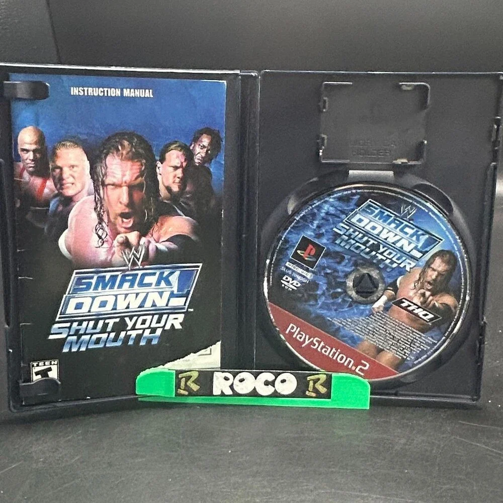 WWE SmackDown! Shut Your Mouth PS2 (PlayStation 2, 2002) Complete W/ Manual